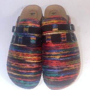 Rocket Dog Multicolor Striped Clogs